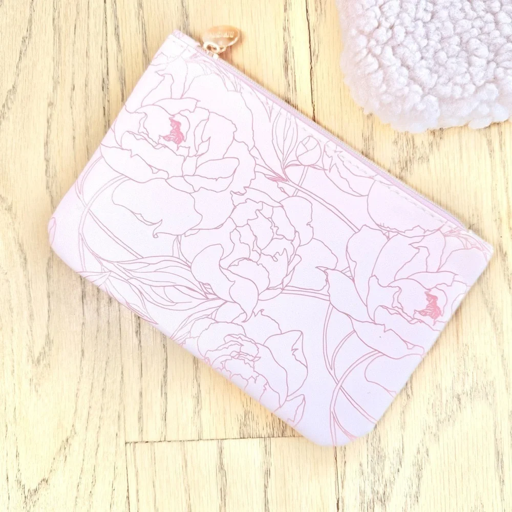 IPSY Set of Three Pink and Cream Pouches Never Used
